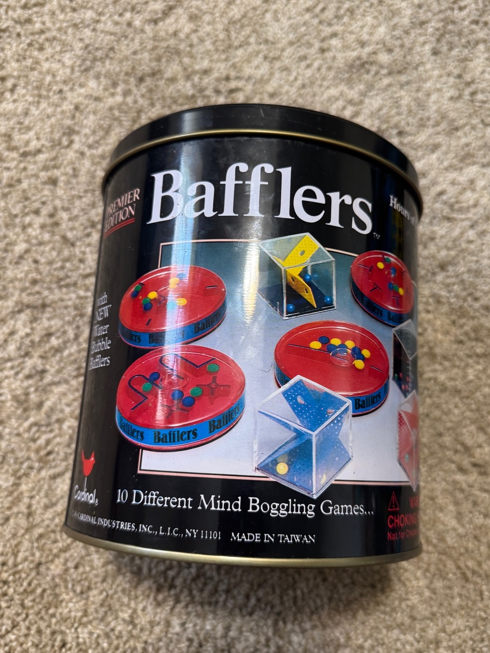 Bafflers Tin 10 Different Mind Boggling Games (1999) Vintage Puzzle & Toys